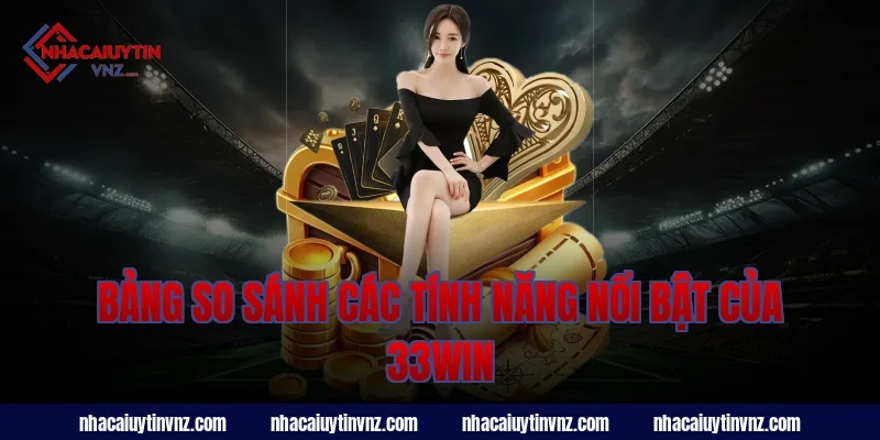Bảng So Sánh Các Tính Năng Nổi Bật Của 33Win